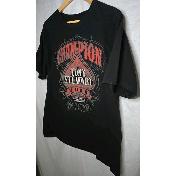 NASCAR Tony Stewart T-Shirt, 2011 Champion Haas Racing, Sz XL, Black - Picture 2 of 6